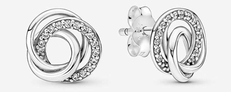 Pendientes círculos de familia para siempre de Pandora