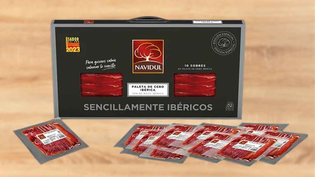 Maletín Navidul de jamón ibérico con 10 sobres de 70 g en Alcampo