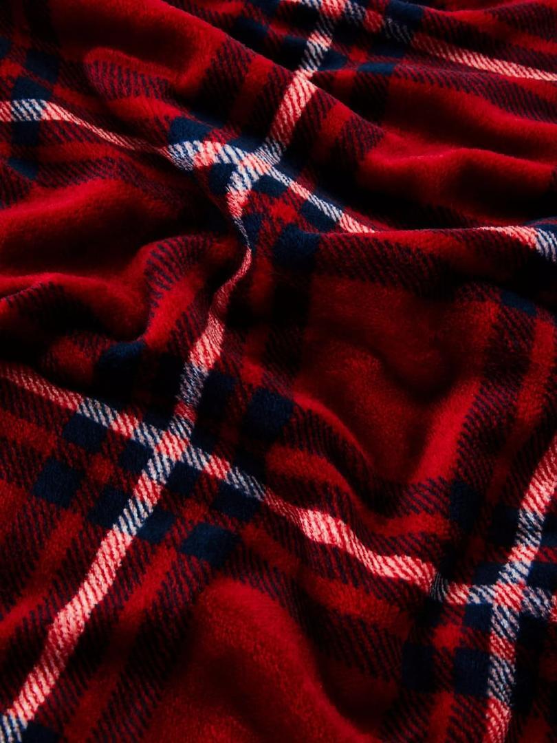 Set de funda nórdica doble de felpa a cuadros de Primark