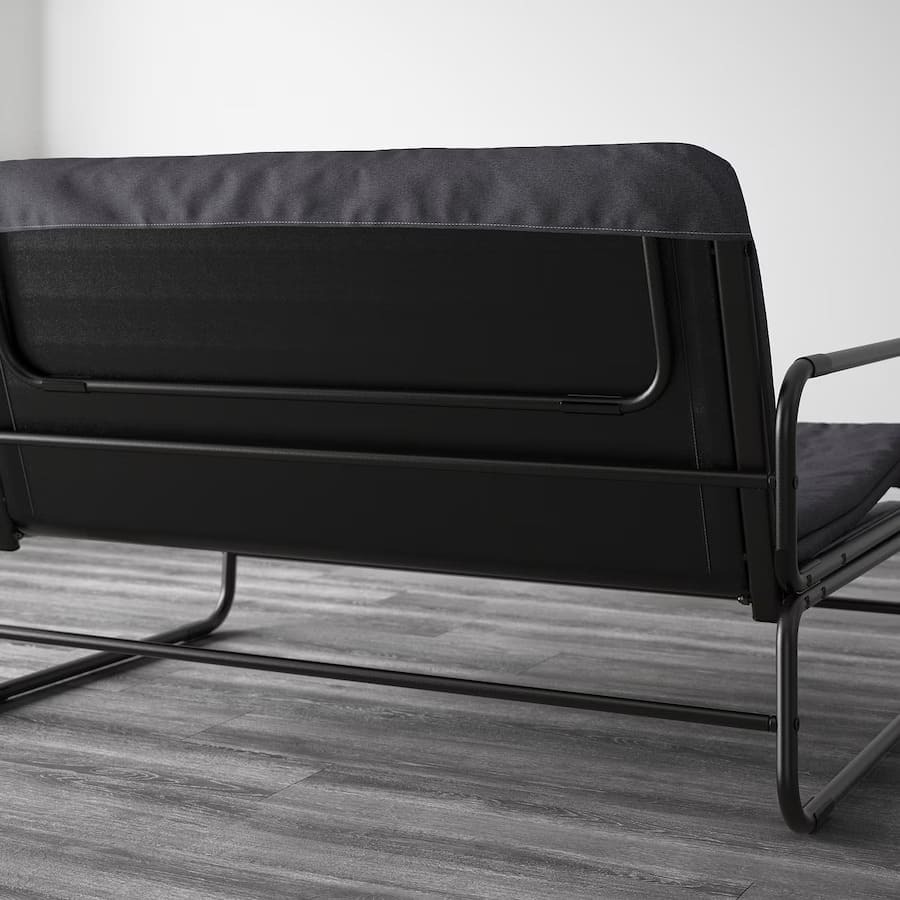 HAMMARN Sofá cama Knisa gris oscuro y negro de 120 cm en Ikea