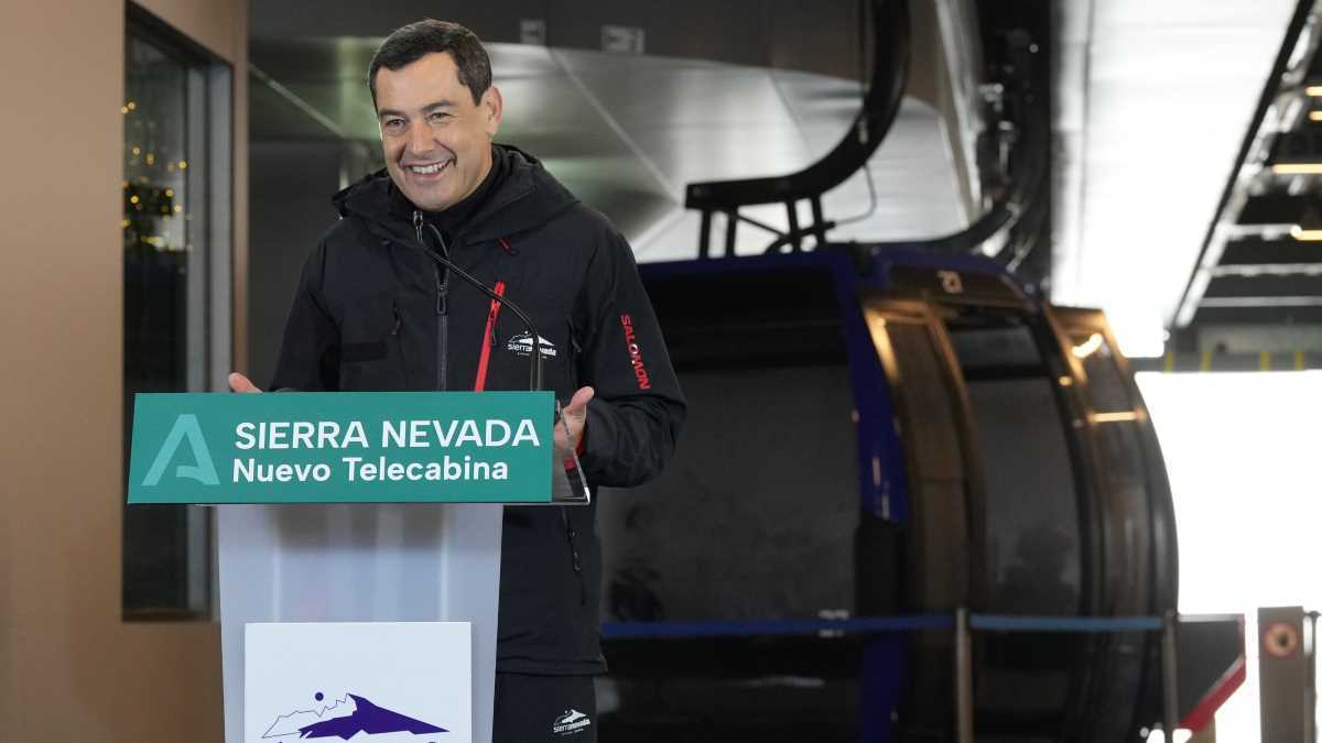 Juanma Moreno en Sierra Nevada