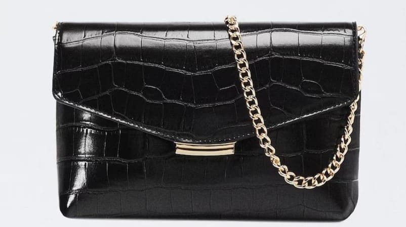 Bolso de fiesta estilo sobre convertible a bandolera con cierre de imán