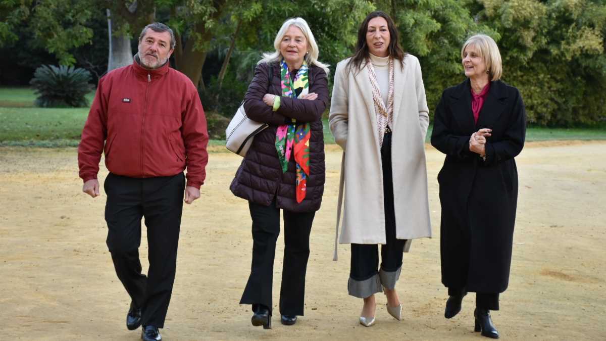 Alfonso Candón, Mercedes Colombo, Loles López y García-Pelayo en la Real Escuela | Noelia Herrera