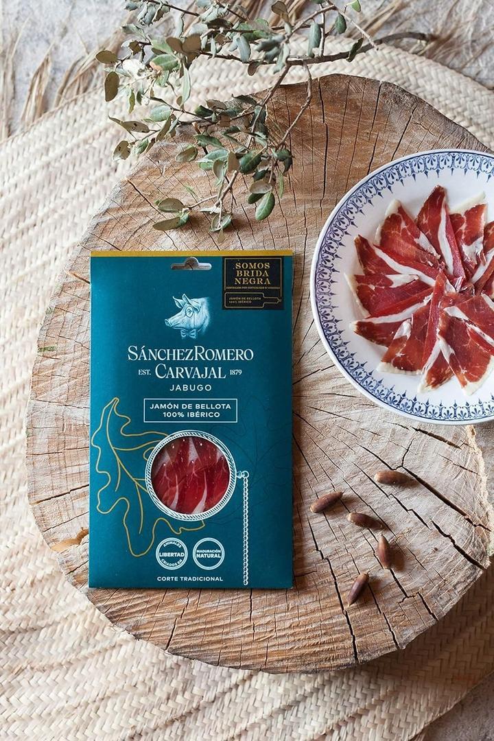 Jamón ibérico loncheado 70 g de Sánchez Romero Carvajal en Amazon