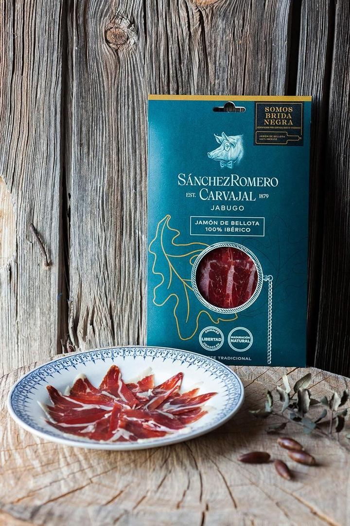 Jamón ibérico loncheado 70 g de Sánchez Romero Carvajal en Amazon