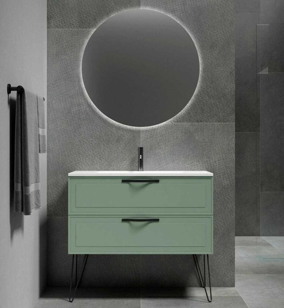 Espejo de baño con luz LED Circle antivaho de Leroy Merlin