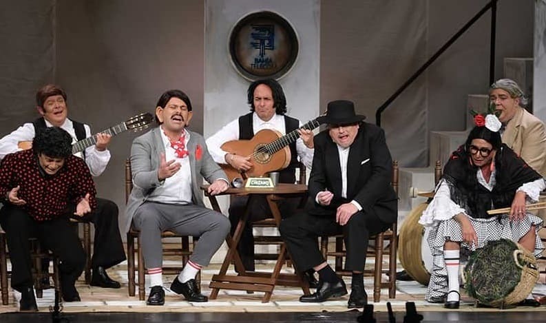 La chirigota del Selu, en su estreno en clasificatorias