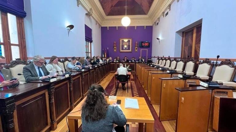 Imagen del pleno celebrado en el Ayuntamiento de Jaén