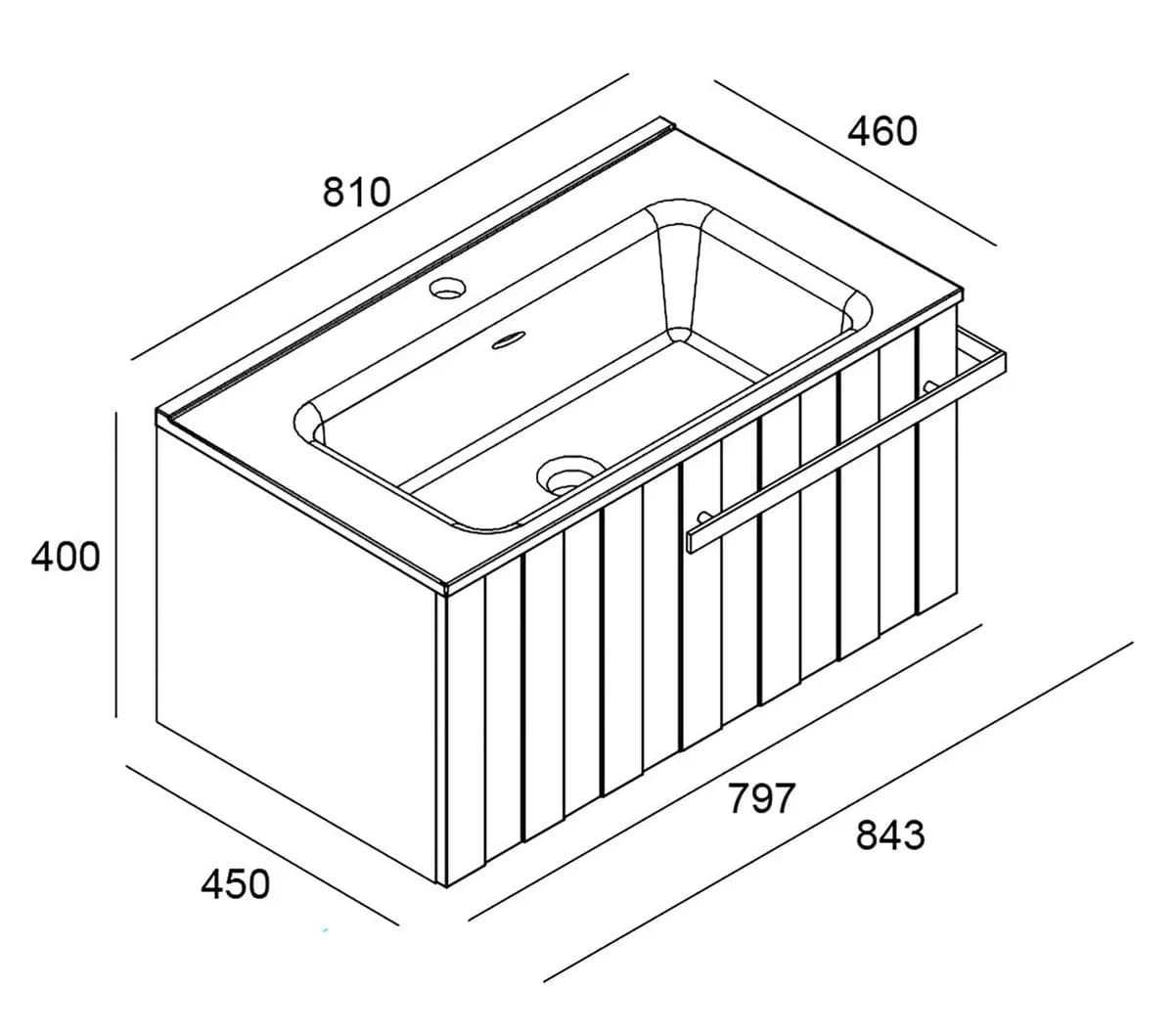 Mueble de baño con lavabo Atelier de color gris en Leroy Merlin