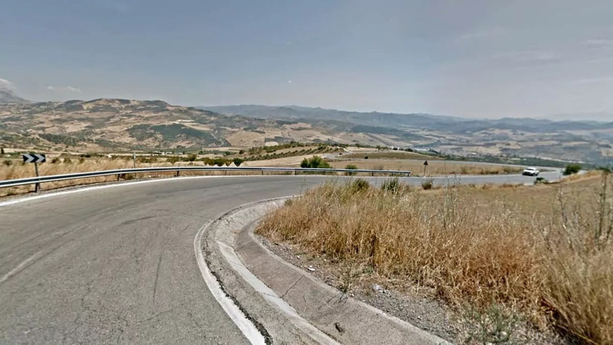 La carretera en la que se produjo el accidente (1)