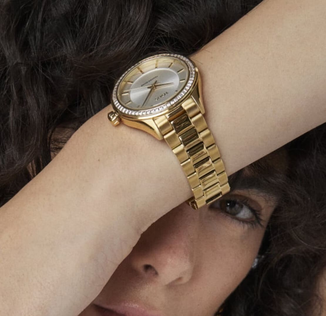 Reloj analógico T-shine de Acero IP dorado de Tous