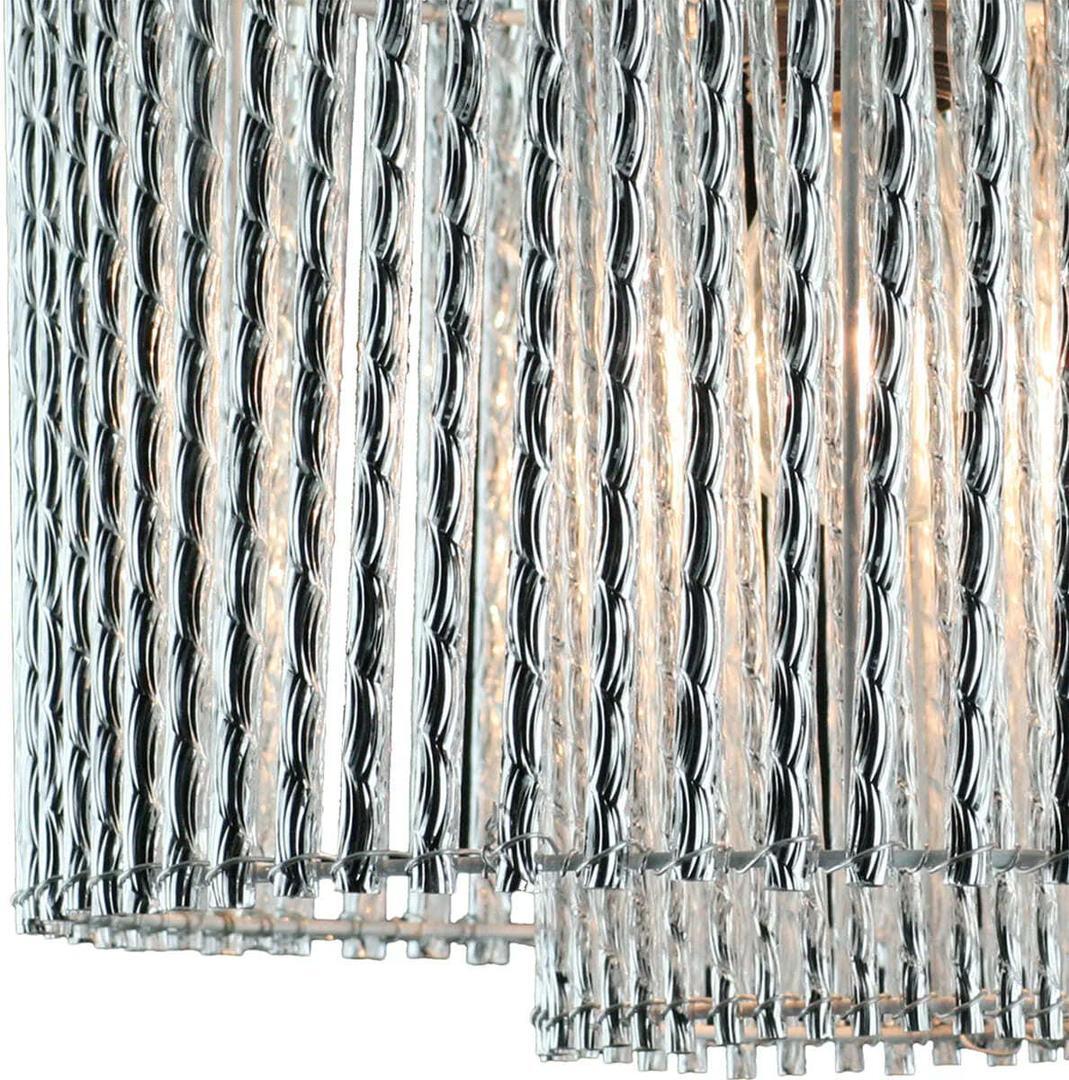 Lámpara de techo Salomon con una luz E27 cromo de 40 cm en Leroy Merlin