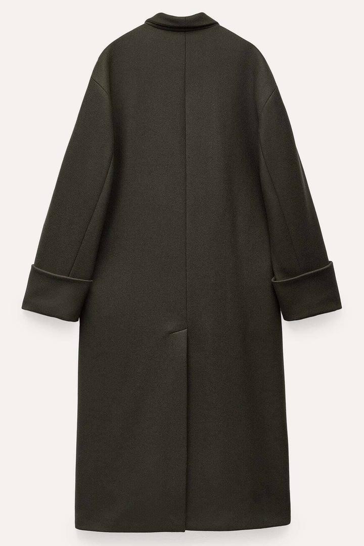 Abrigo bufanda de lana Manteco ZW Collection de Zara