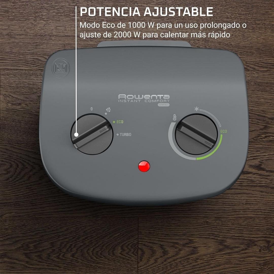 Calefactor de bajo consumo con 2000 W y 2 velocidades de Rowenta en Amazon