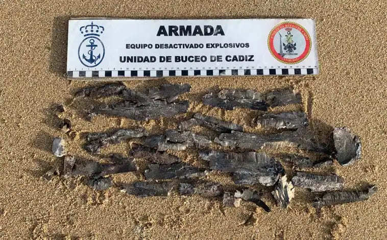 Los restos del artefacto