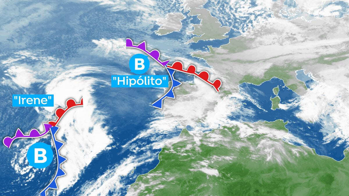 La borrasca Hipólito se va pero llega la borrasca Irene a España