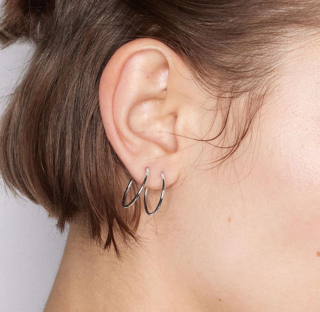 Pendientes de aro de plata de Parfois