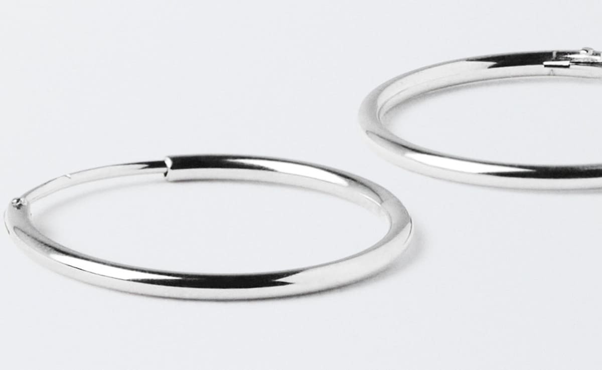 Pendientes de aro de plata de Parfois