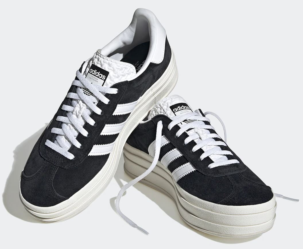 Las zapatillas de moda casual Adidas Gazelle Bold que combinan con la chaqueta Adicolor Classics Coach 3 bandas