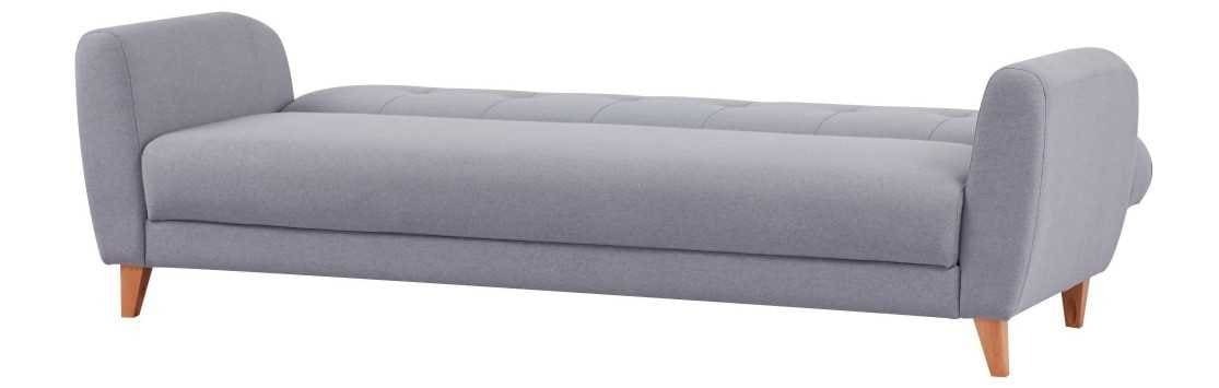 Sofá Cama 3 Plazas en Textil 81x221x88 cm Gris Claro de Carrefour
