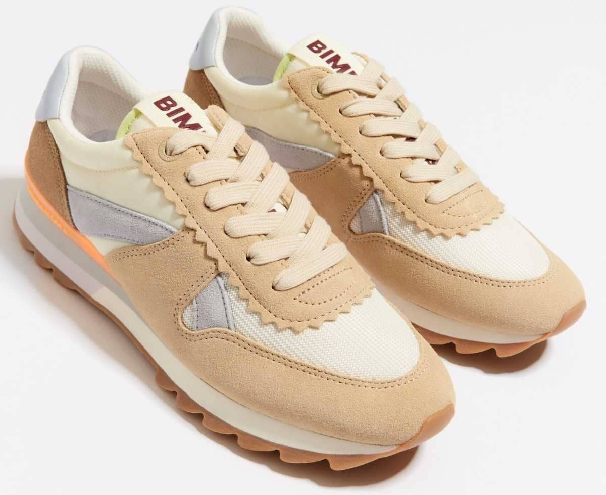 Deportiva técnica beige de Bimba y Lola