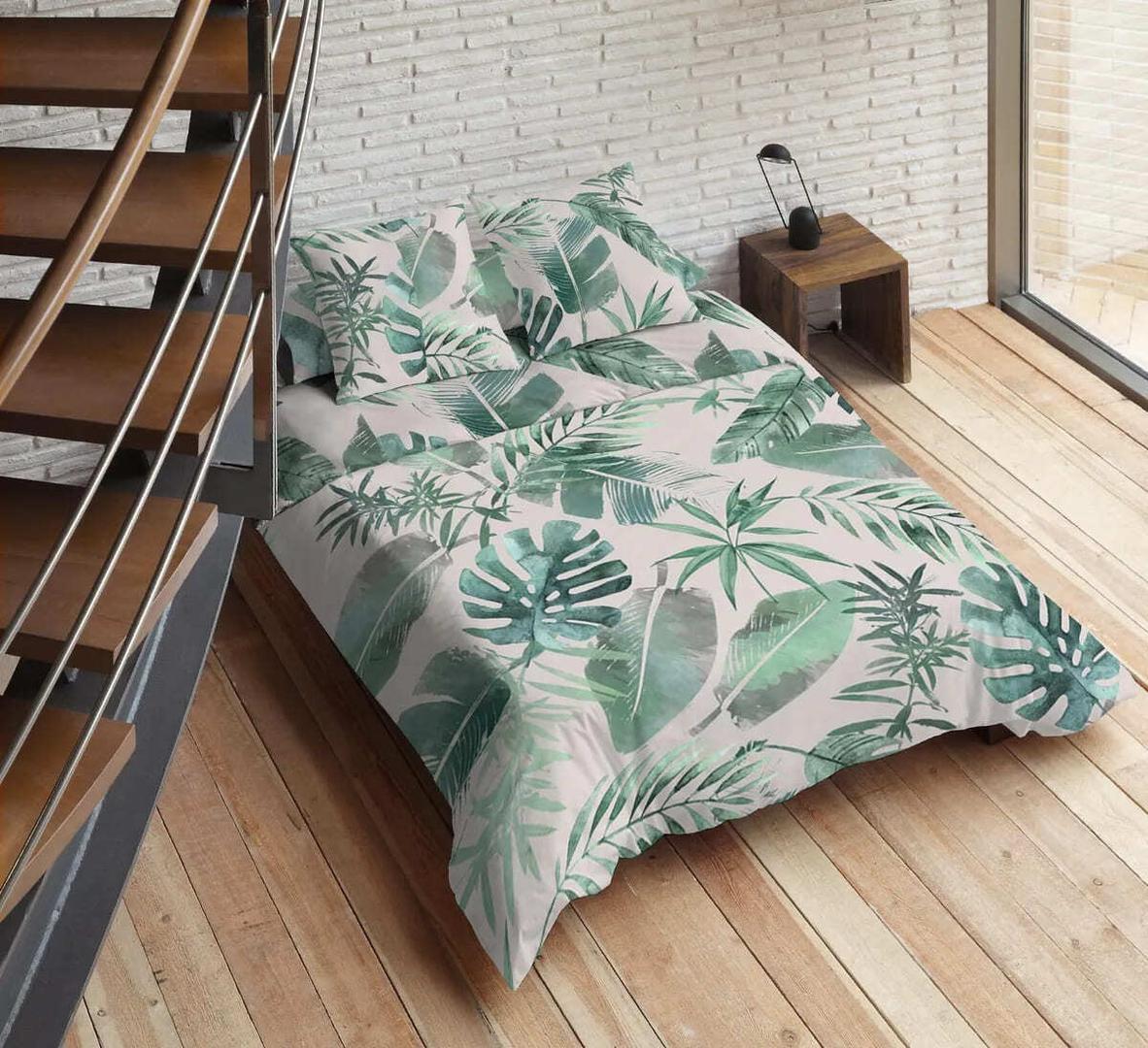 Funda nórdica SYON con motivos vegetales de Leroy Merlin