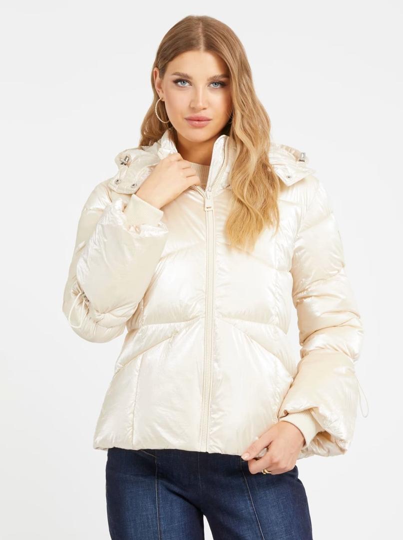 Chaqueta acolchada ligera metalizada de Guess