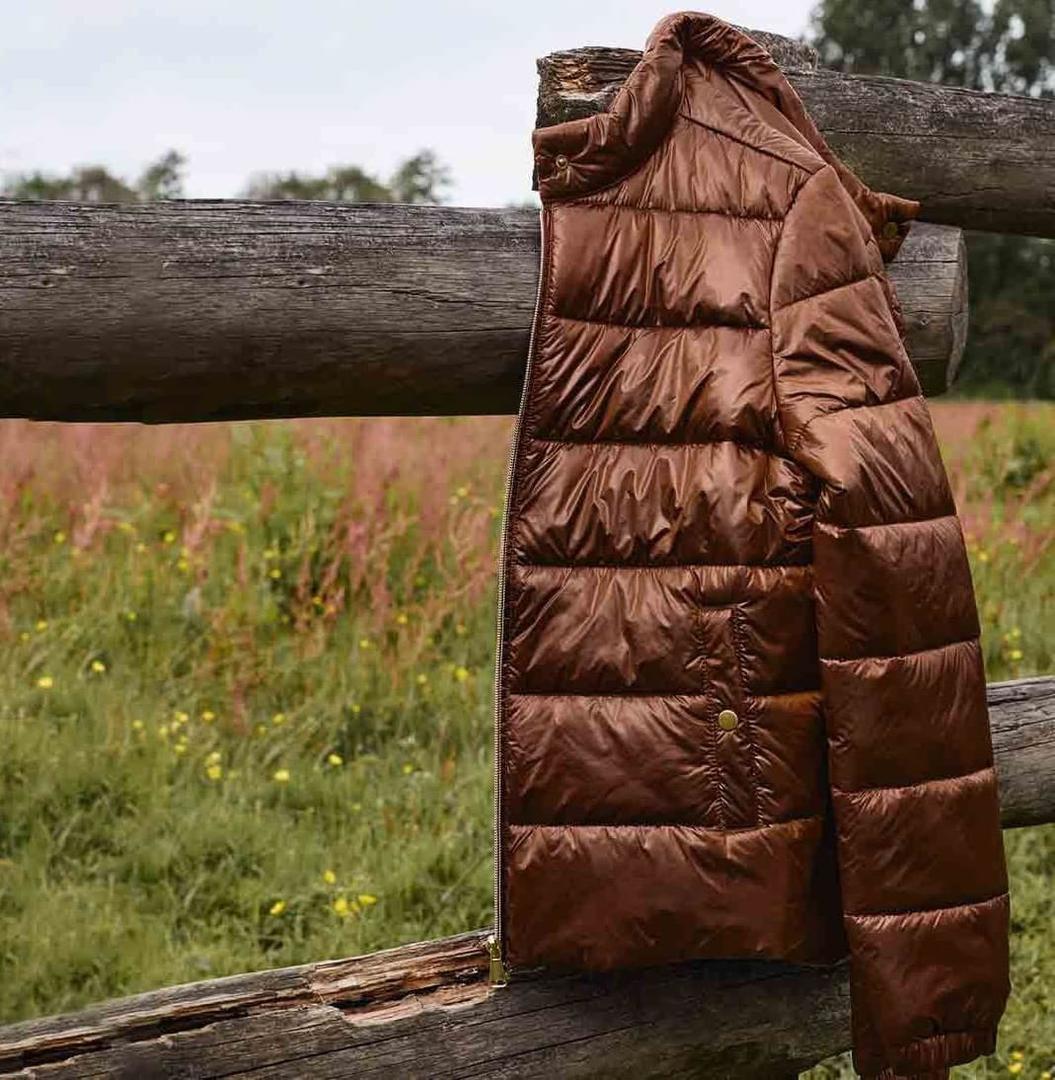 Chaqueta acolchada ligera metalizada de Lidl