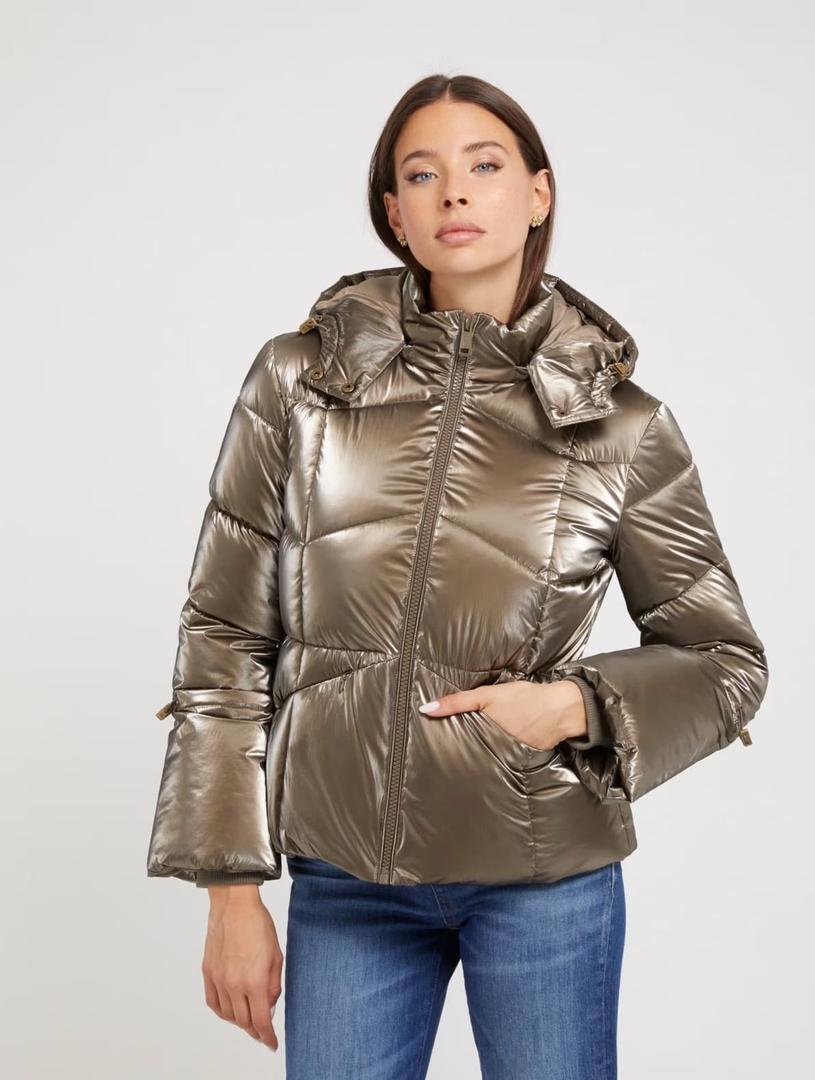 Chaqueta acolchada ligera metalizada de Guess