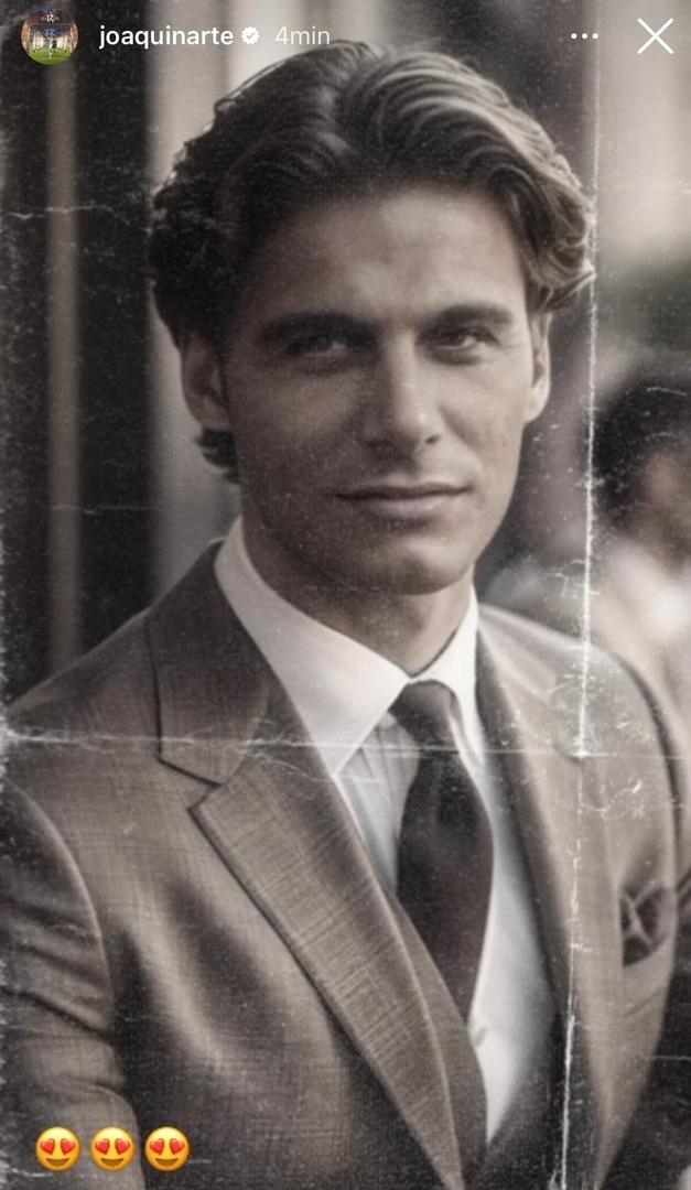 Foto antigua de Joaquín Sánchez generada por IA