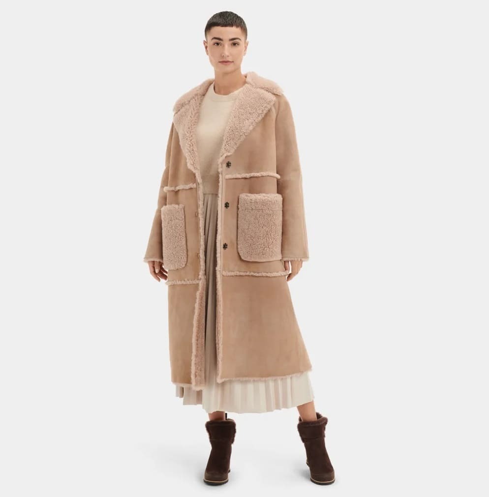 Abrigo Fayre Twinface Sheepskin de UGG