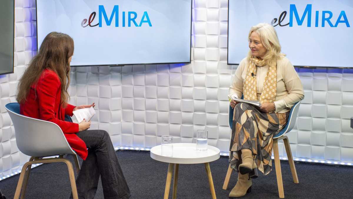 Laura Sanz entrevistando a Mercedes Colombo | Noelia Herrera