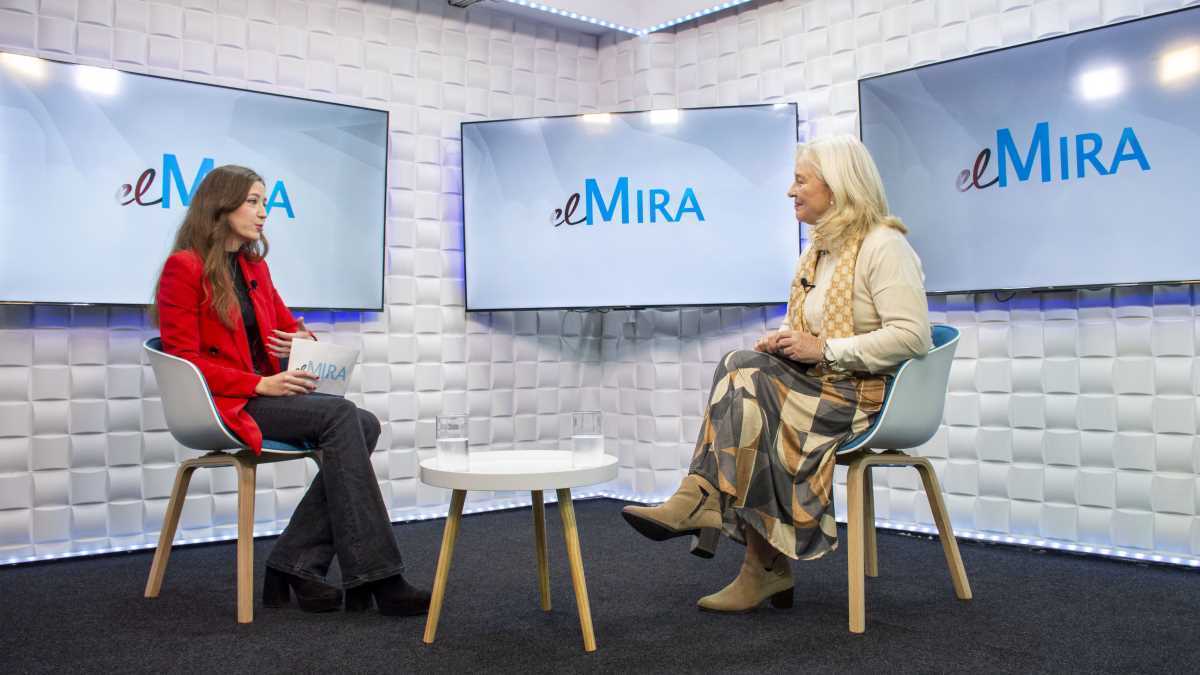 Laura Sanz entrevistando a Mercedes Colombo | Noelia Herrera