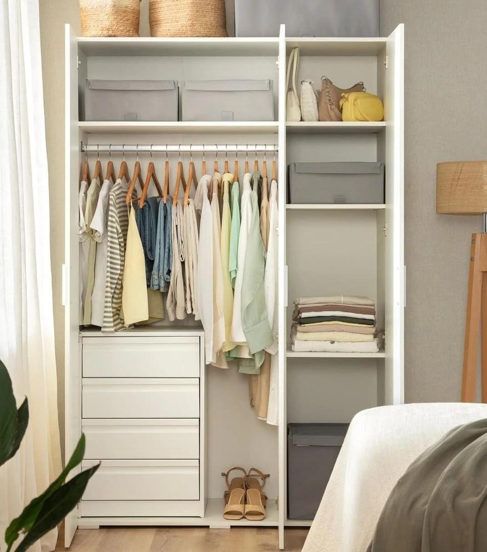 Armario ropero 3 puertas blanco de Leroy Merlin