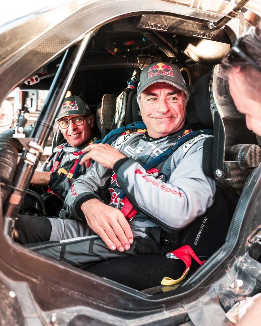 Carlos Sainz, en el Rally Dakar