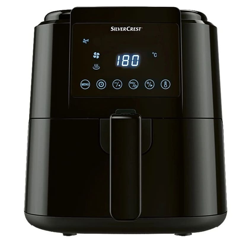 La freidora digital de aire con pantalla LED y 1400 W de Lidl