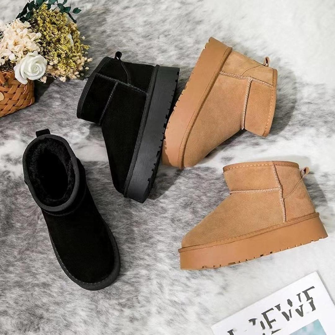 Botas de nieve de plataforma para mujer de piel de oveja Australia de Amazon