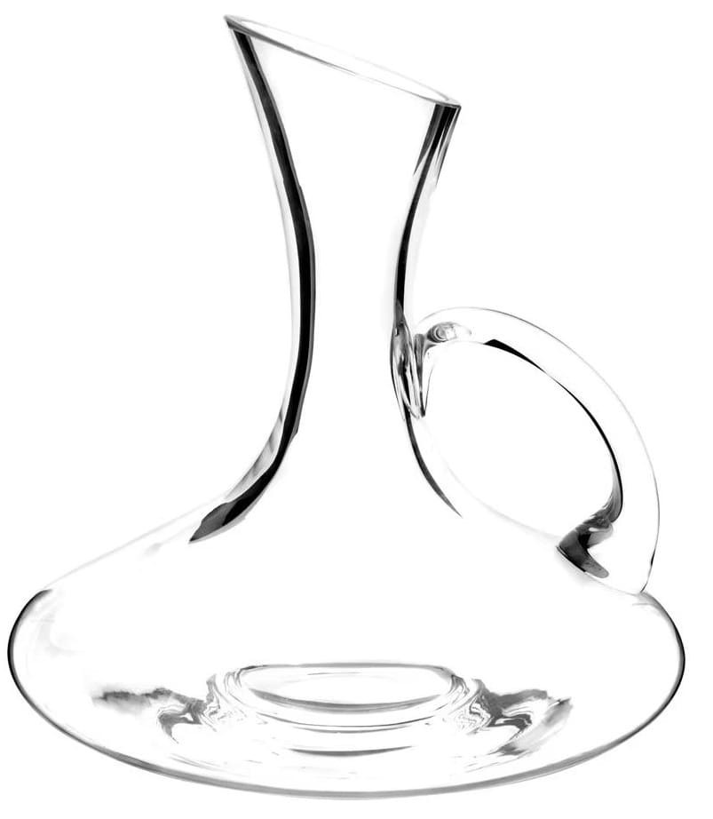 Jarra con asa de cristal