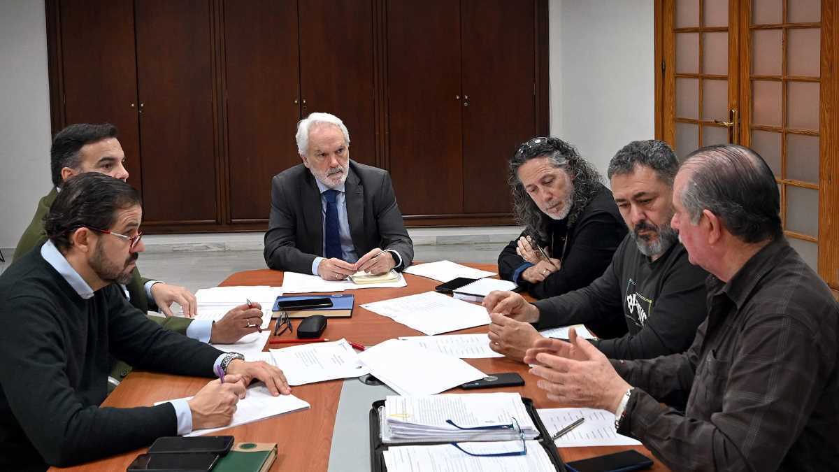 Agustín Muñoz en la reunión del Consejo Local del Motor