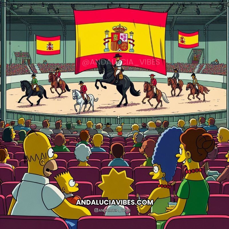 Los Simpsons en la Real Escuela Andaluza del Arte Ecuestre | Andaluciavibes