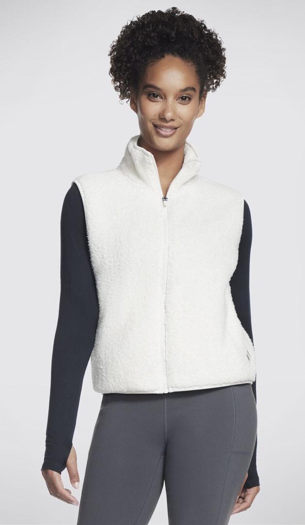 Chaleco Skech Sherpa Cropped Vest de Skechers con pelito