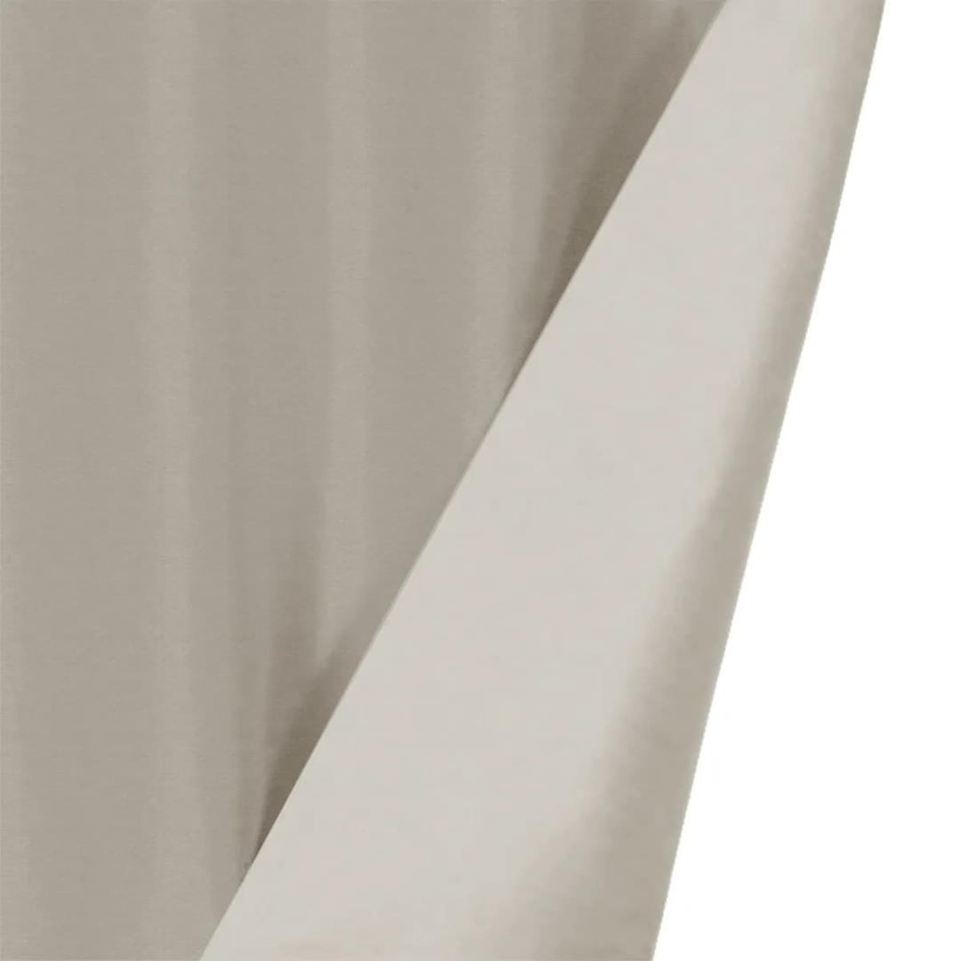 Cortina opaca Anna INSPIRE de color beige con cinta y trabilla de Leroy Merlin