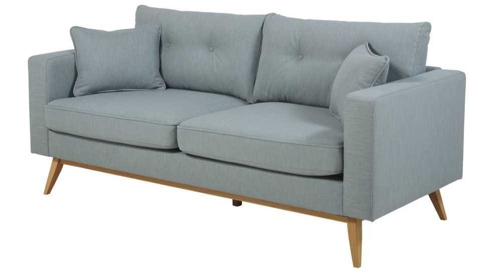 BROOKE Sofá de estilo escandinavo de 3-4 plazas azul glaciar de Maisons du Monde