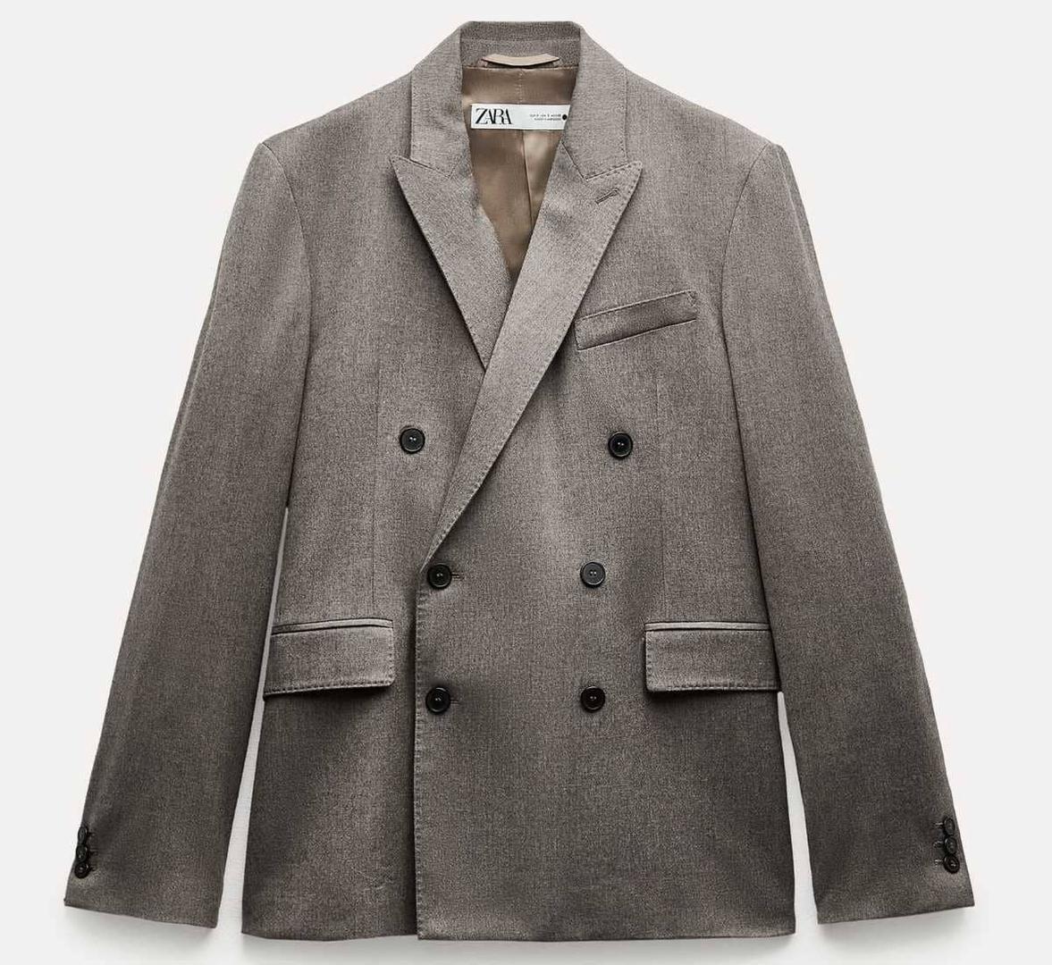 Blazer cruzada lana ZW Collection