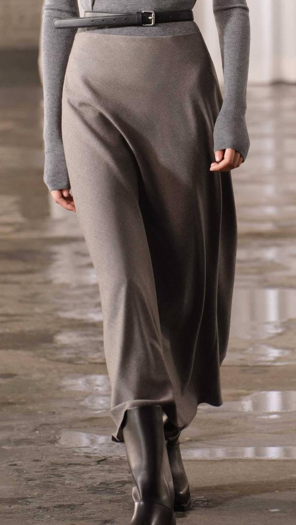 Falda bies lana ZW Collection de Zara