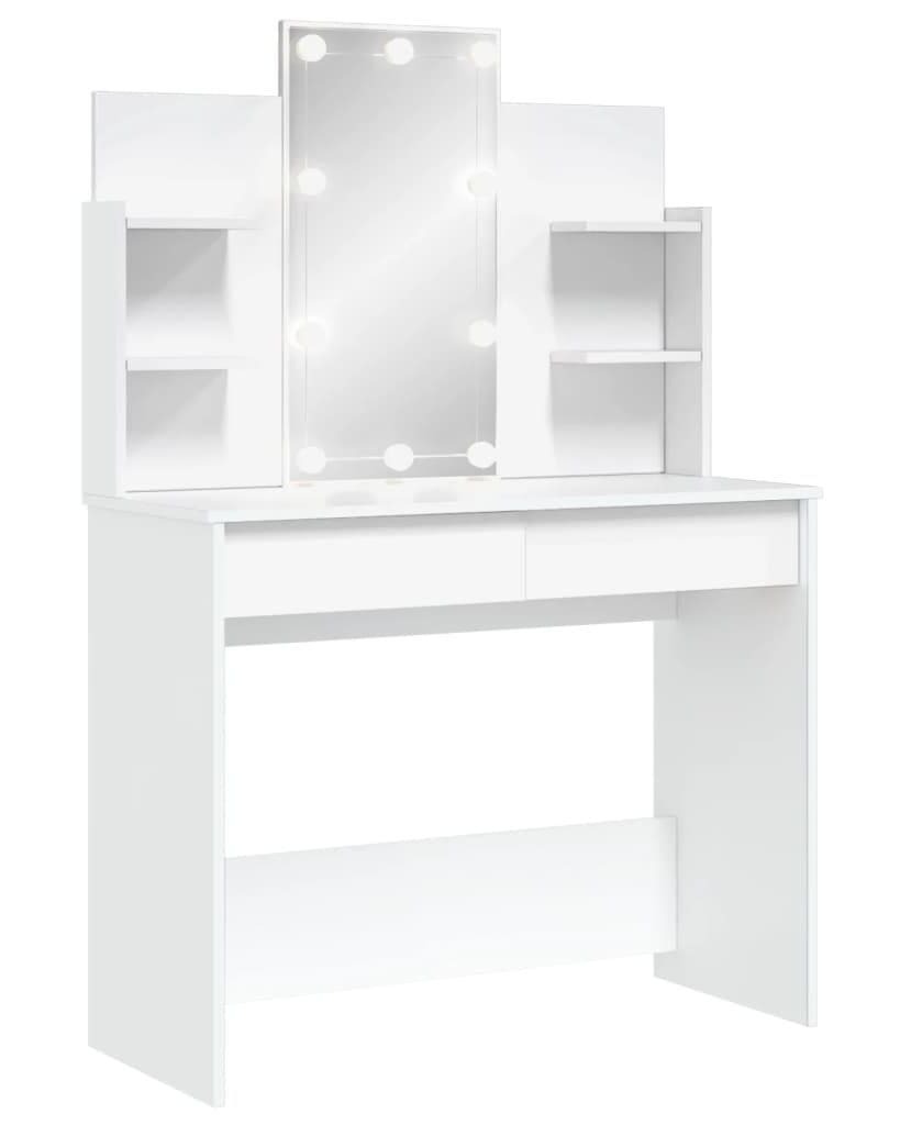 El tocador con luces LED de color blanco de Carrefour