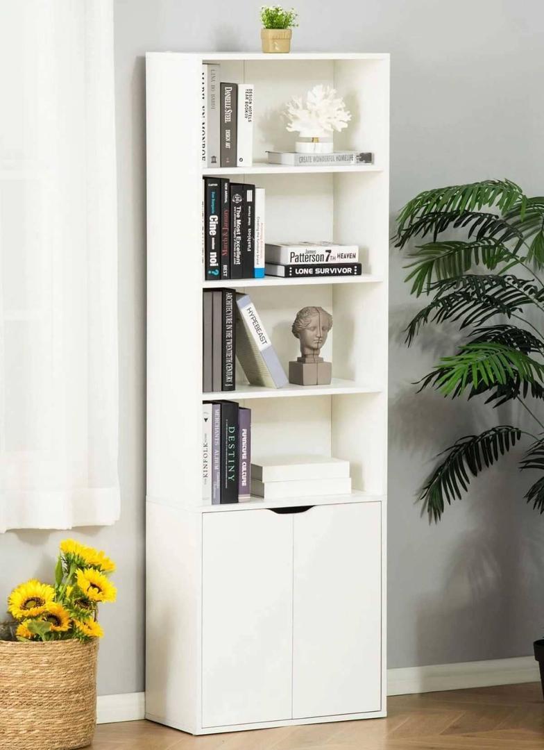 Estantería libros con 4 niveles armario HOMCOM de Leroy Merlin