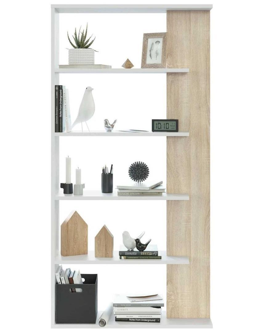 Estantería LORAS Blanco Artik y Roble de Leroy Merlin