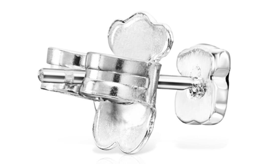 Pendientes de botón de plata con ónix de Tous