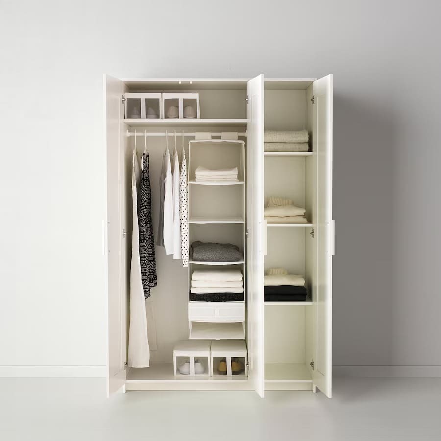 El armario blanco con tres puertas BRIMNES más vendido de Ikea
